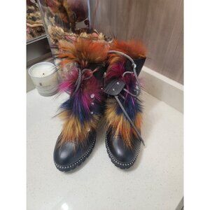 CECELIA New York Women's Black Trekker Boots 8.5 M New